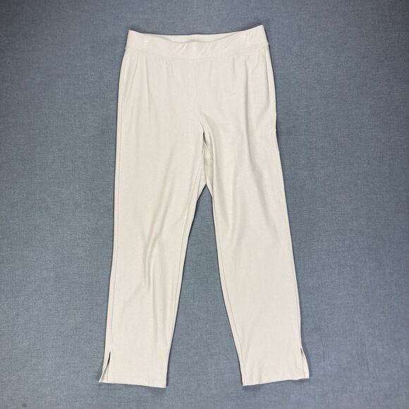 Eileen Fisher Pants Women Sz XS Tan Hi Rise Comfort Stretch Slim Ankle Trousers - Picture 2 of 15